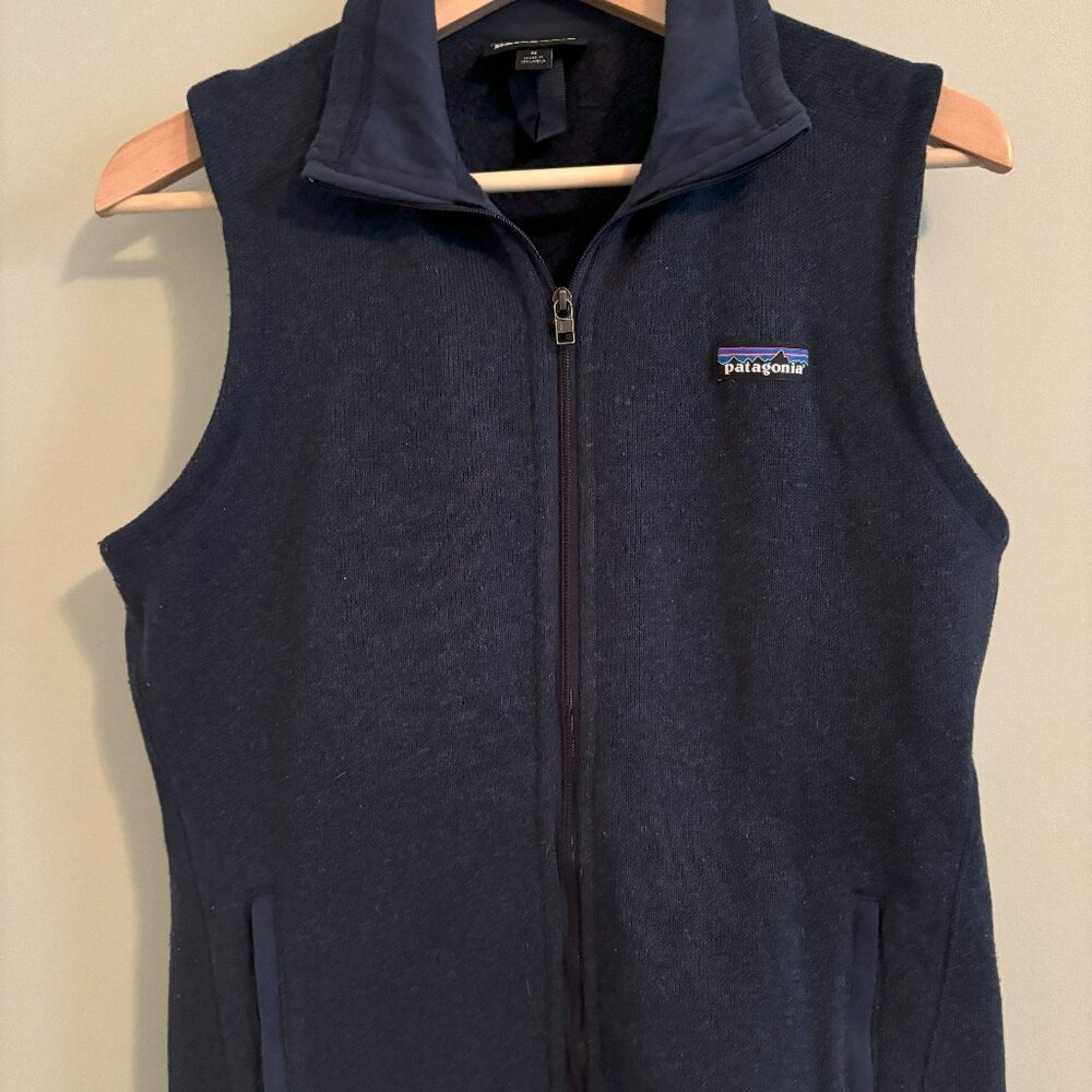 Patagonia better sweater vest, navy blue, women's size M